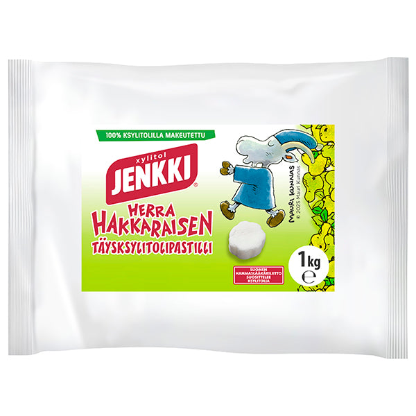 Jenkki Herra Hakkarainen 1 kg Päärynä -täysksylitolipastilli