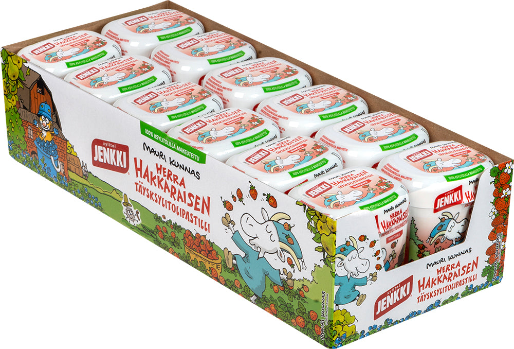 Herra Hakkarainen 55g Mansikka -täysksylitolipastilli