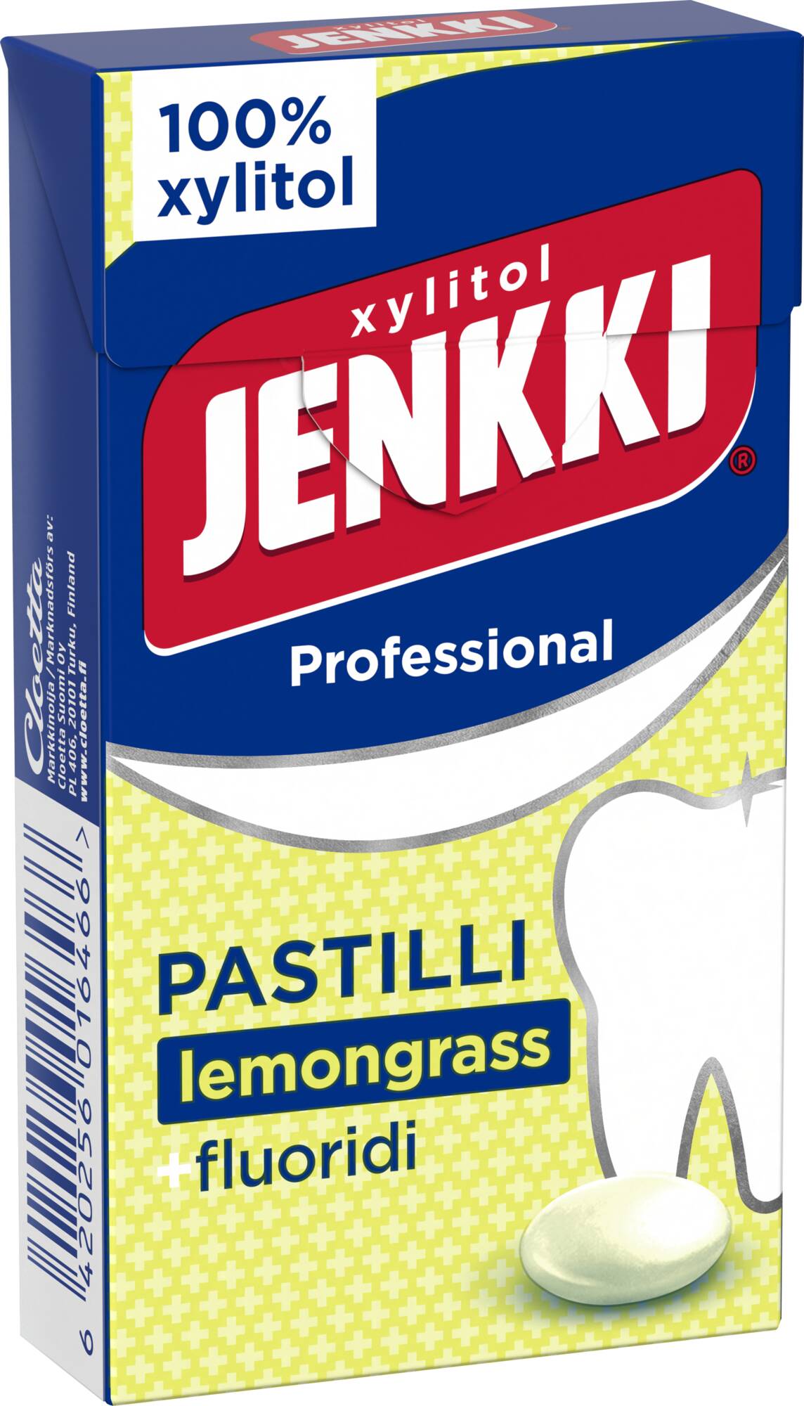 Jenkki Professional Lemongrass +fluoridi täysksylitolipastilli 34g