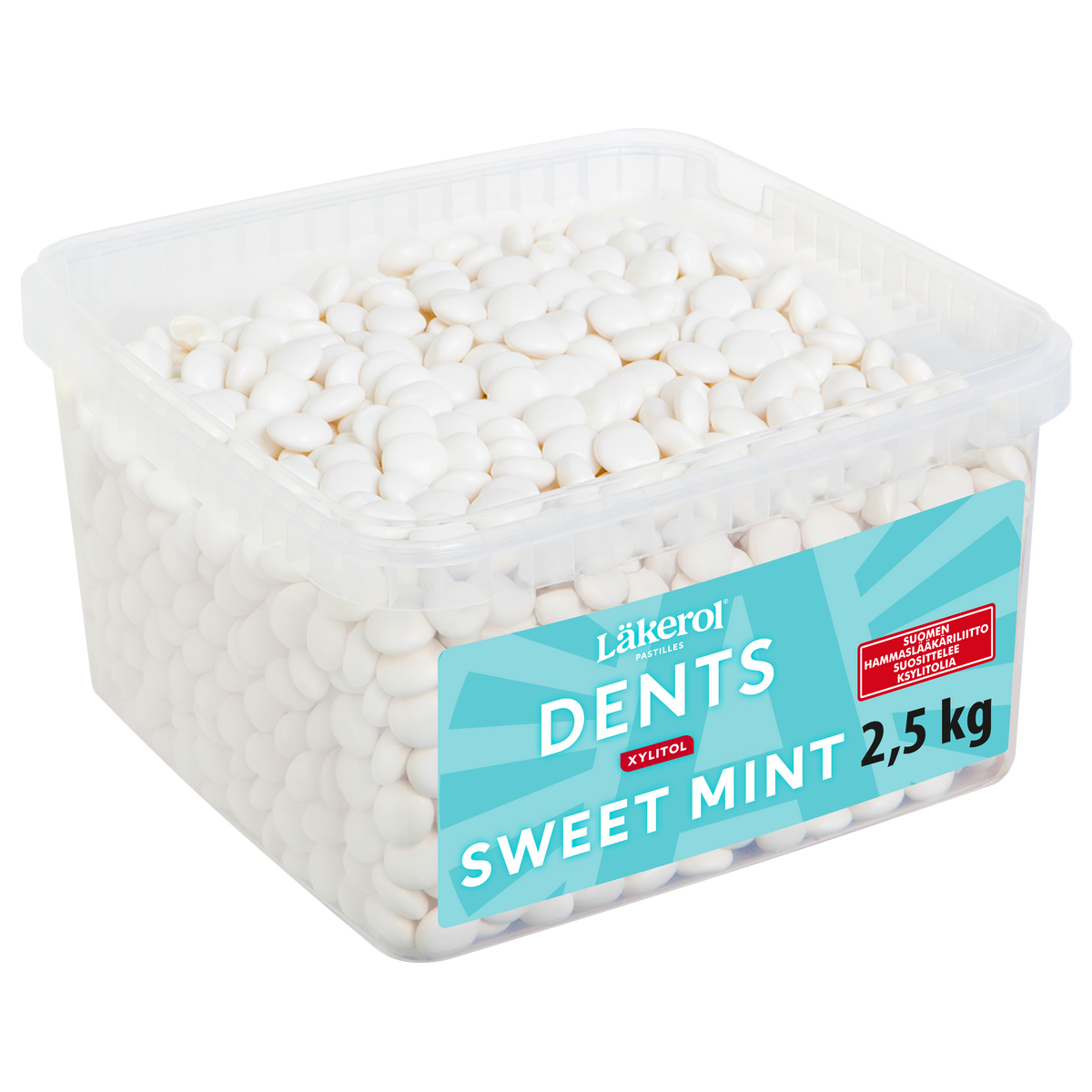 Läkerol Dents 2,5 kg Sweetmint -ksylitolipastillien suurpakkaus