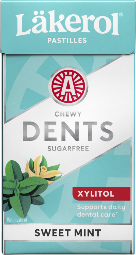 Läkerol Dents 36g Sweetmint -ksylitolipastilli