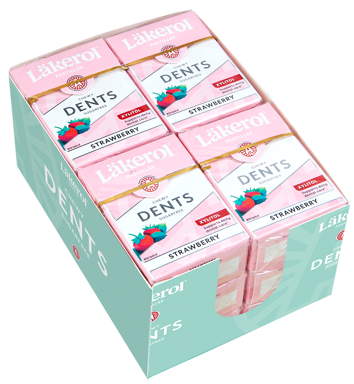 Läkerol Dents 85g Strawberry -ksylitolipastilli