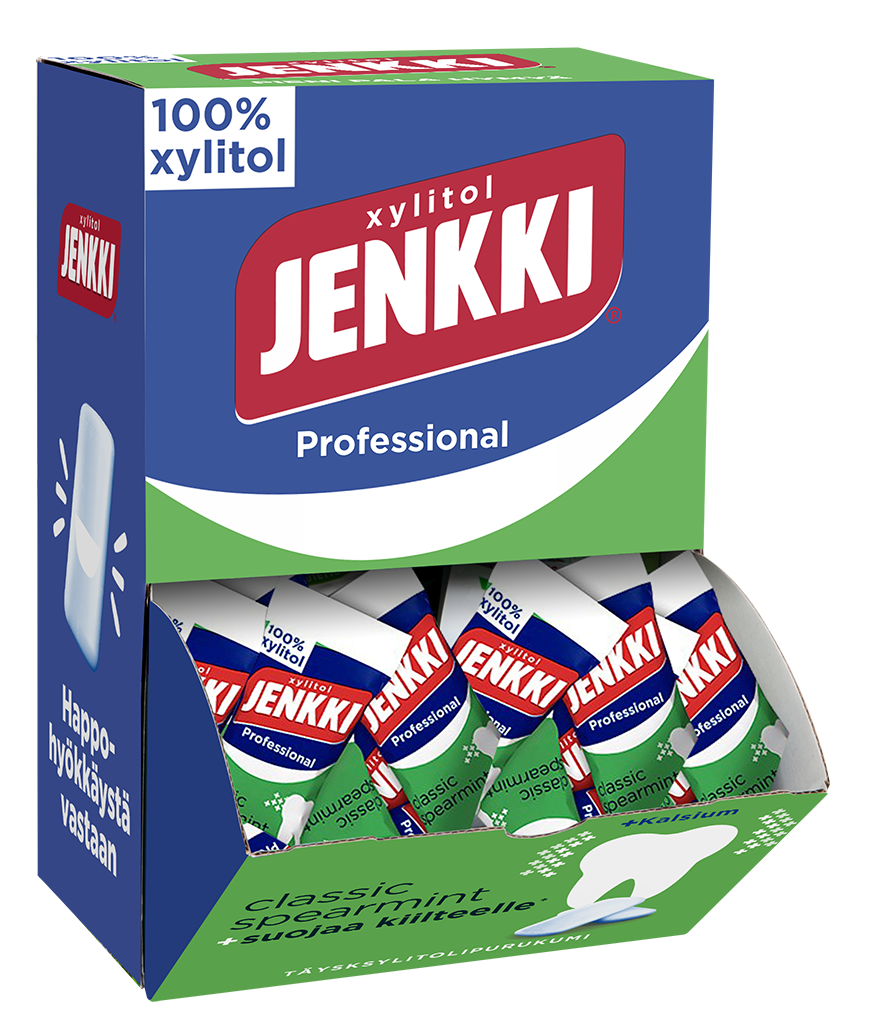 Jenkki Raspberry Jenkki Pro 250x2,8g Classic Spearmint - Ksylitolikauppa