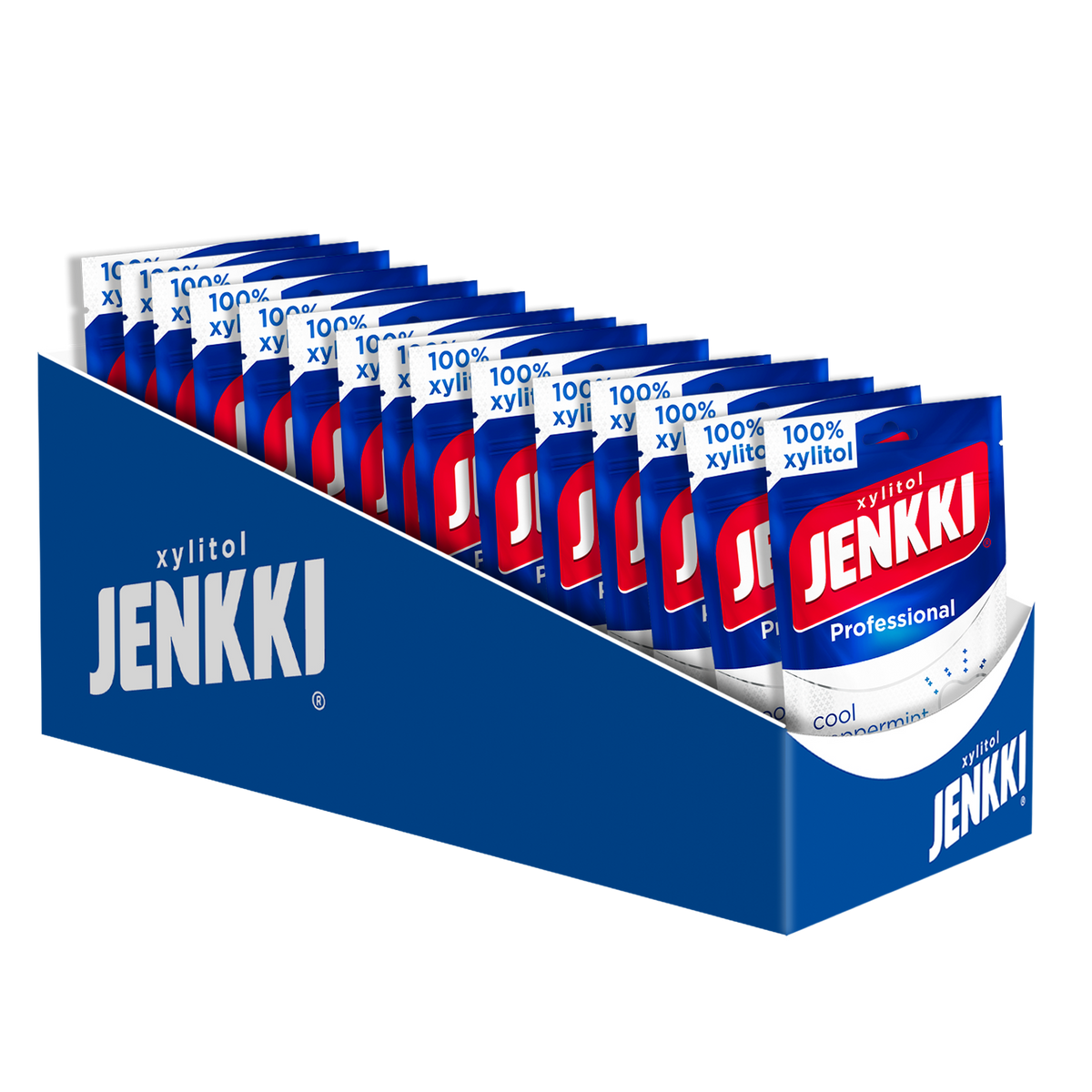 Jenkki Professional 80g Cool Peppermint -täysksylitolipurukumi